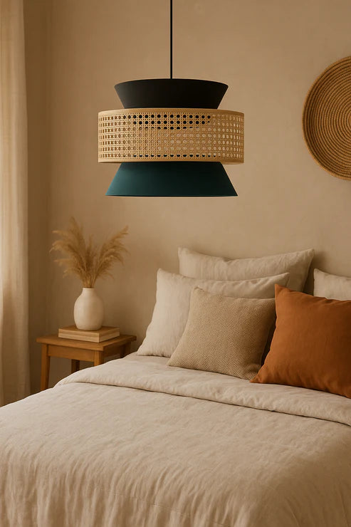 Handcrafted Bamboo Rattan Ceiling Light Adeline