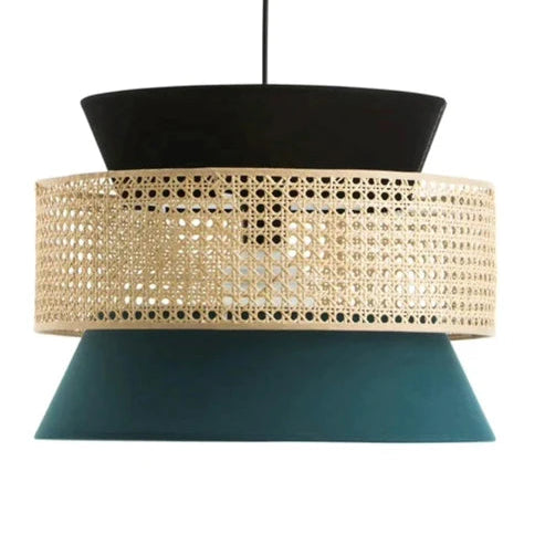 Handcrafted Bamboo Rattan Ceiling Light Adeline