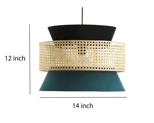 Handcrafted Bamboo Rattan Ceiling Light Adeline