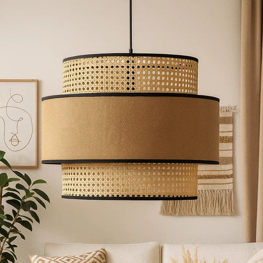 Adhrit Bamboo Cane Hanging Light