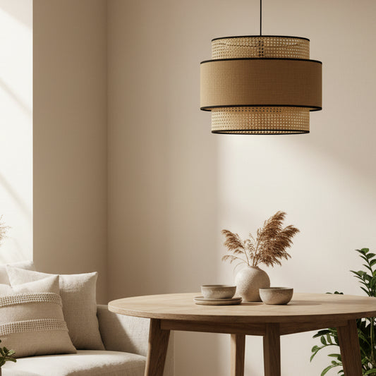 Adhrit Bamboo Cane Hanging Light