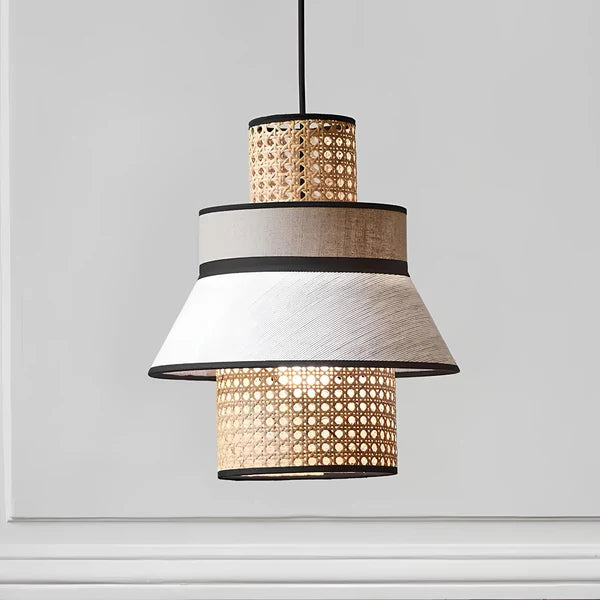 Adley Rattan Bamboo Hanging Light