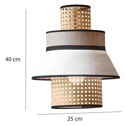 Adley Rattan Bamboo Hanging Light