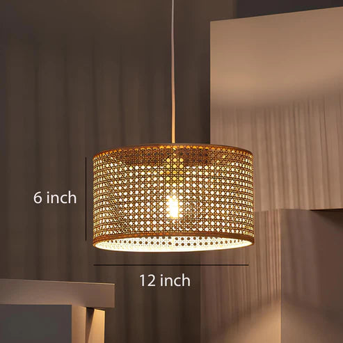 Handcrafted Rattan Cane Pendant Light Aisha
