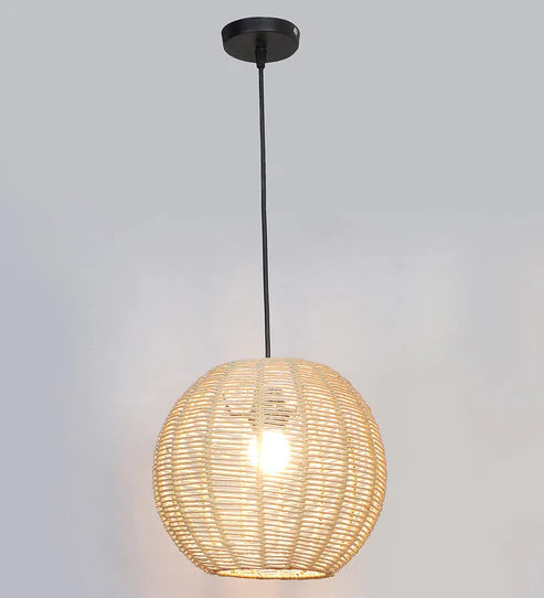 Handcrafted Bamboo Rattan Pendant Light Alarice