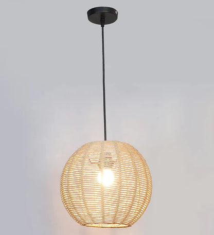 Handcrafted Bamboo Rattan Pendant Light Alarice