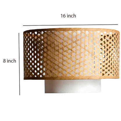 Handcrafted Bamboo Rattan Ceiling Light Amari