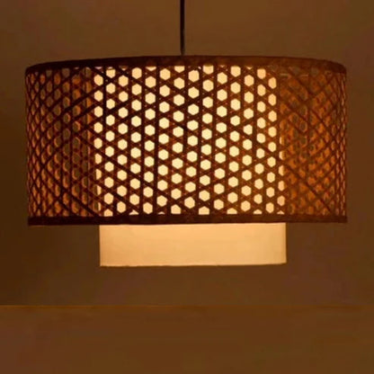 Handcrafted Bamboo Rattan Ceiling Light Amari