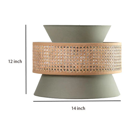 Handcrafted Bamboo Rattan Ceiling Light Amelia