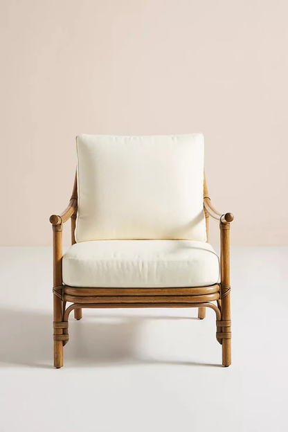 Anala Handcrafted Natural Rattan Lounge Chair