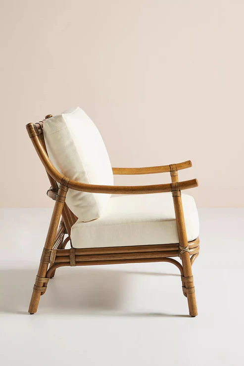 Anala Handcrafted Natural Rattan Lounge Chair
