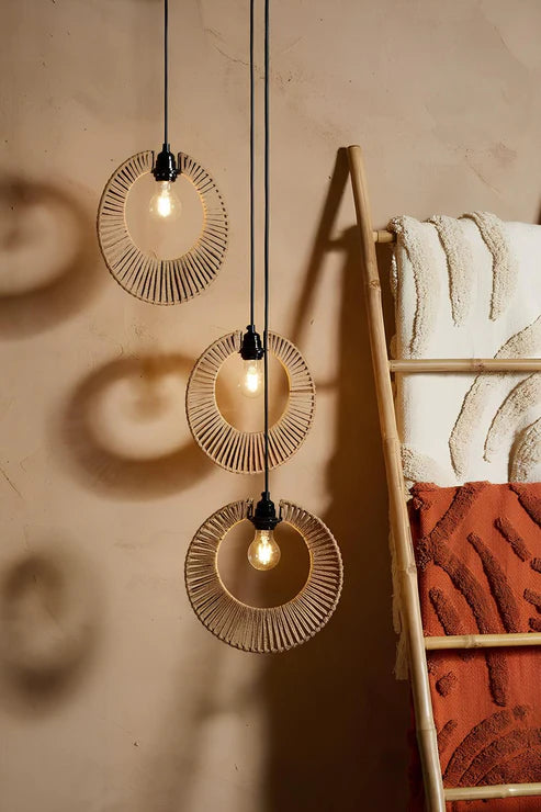 Handcrafted Jute Natural Ceiling Light Anant