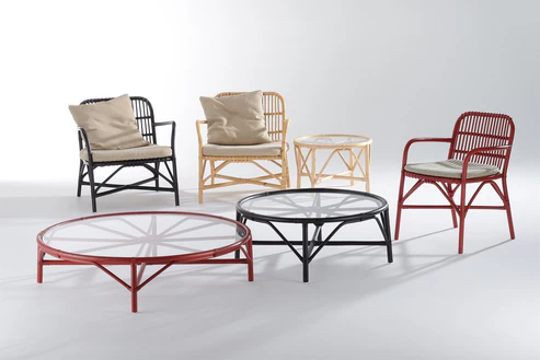 Ananya Handcrafted Cane Chair for Living Room