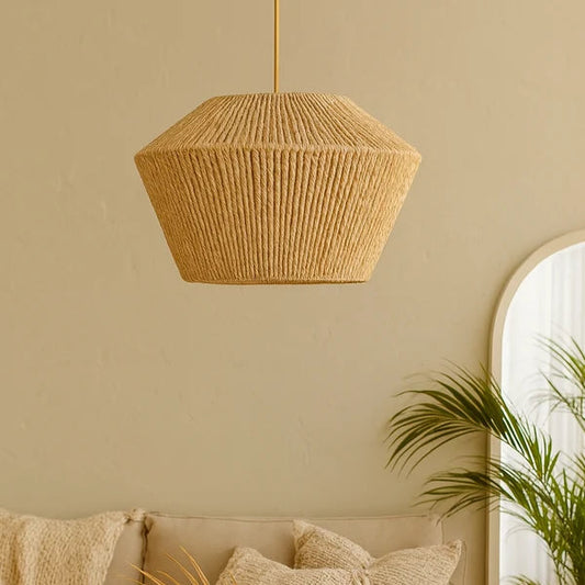 Annora Seagrass Wicker Hanging Light