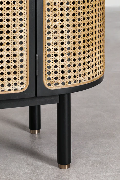 Anvi Handcrafted Rattan & Wood Sideboard