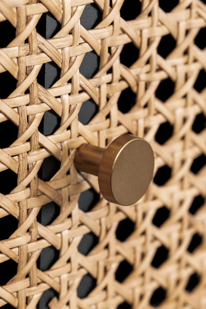 Anvi Handcrafted Rattan & Wood Sideboard