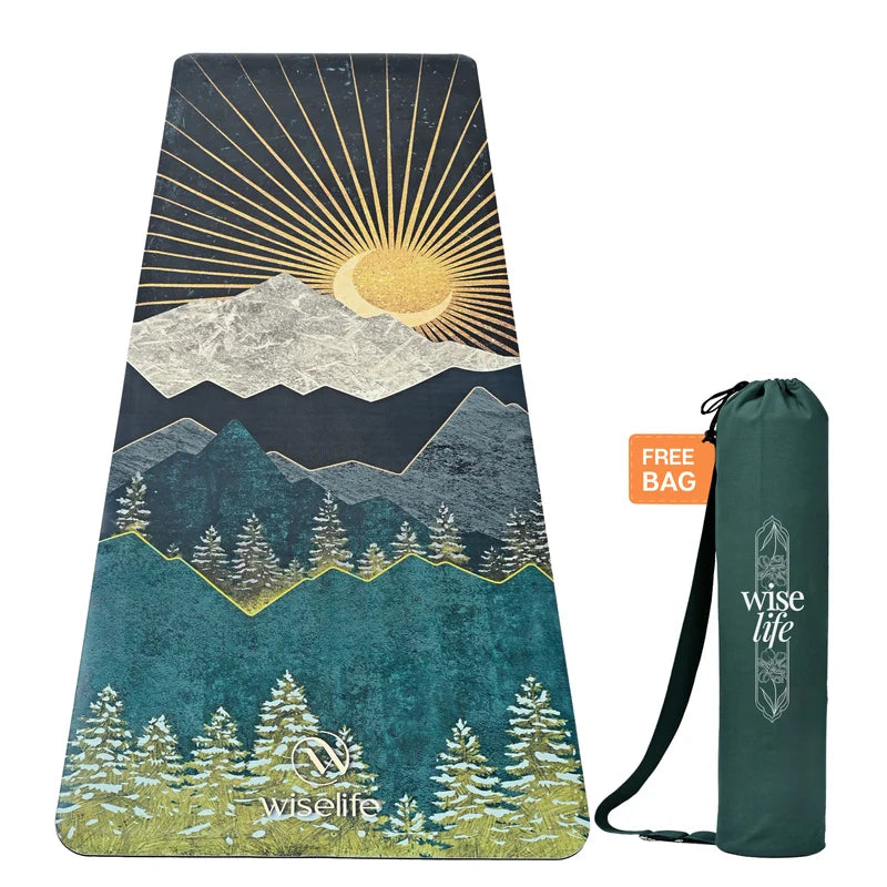 Professional PU & Natural Rubber Yoga Mat - 6mm Arabian Night