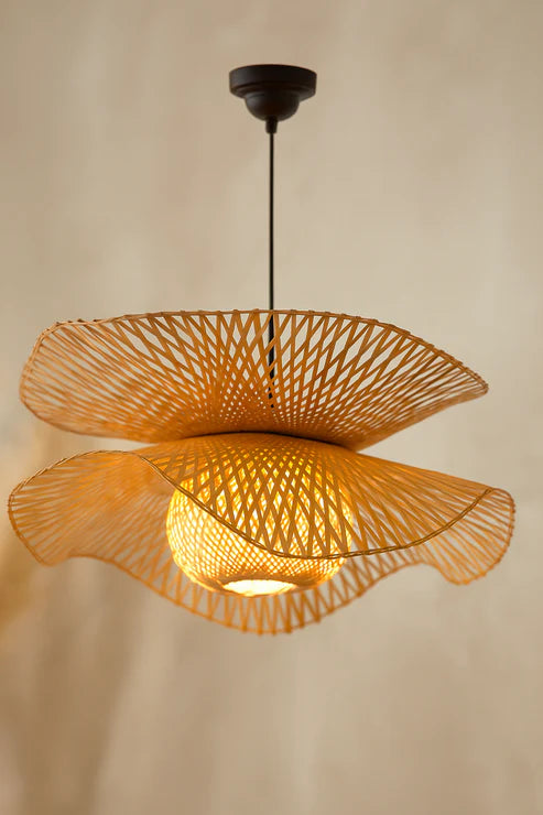 Handcrafted Bamboo Rattan Pendant Light Araminta