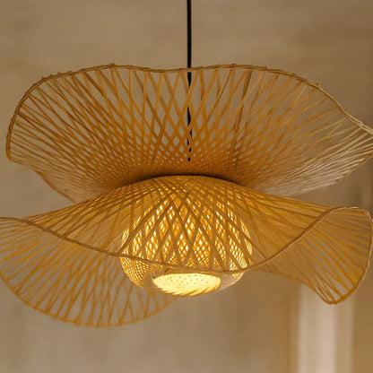 Handcrafted Bamboo Rattan Pendant Light Araminta