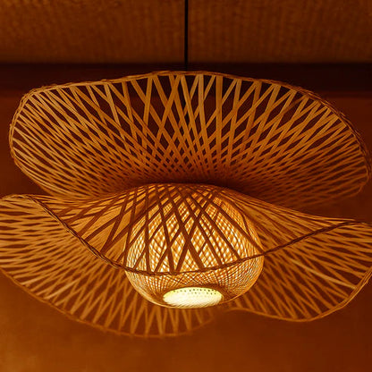 Handcrafted Bamboo Rattan Pendant Light Araminta