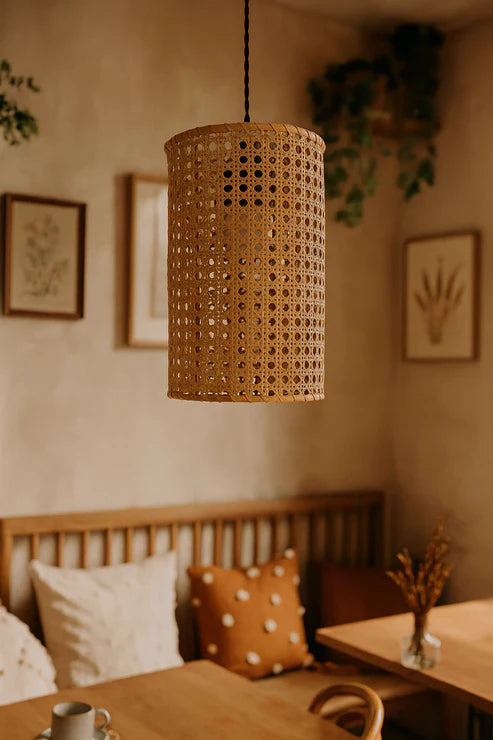 Handcrafted Bamboo Rattan Pendant Light Ariel
