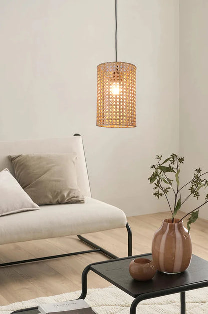 Handcrafted Bamboo Rattan Pendant Light Ariel