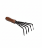 Classic 5-Prong Garden Fork – Wooden Handle Cultivator