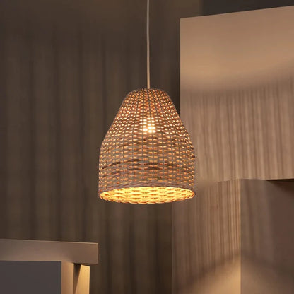 Asher Bamboo Rattan Hanging Light