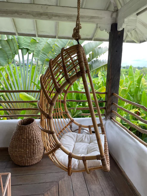 Asmee Handcrafted Bamboo Cane Swing Chair