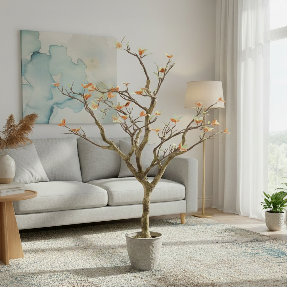 Premium Artificial Autumn Blossom Tree 47"