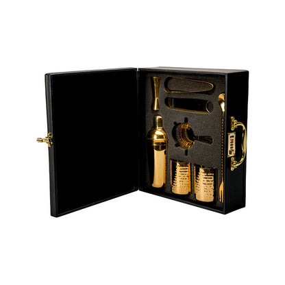 Abrazo Luxury 8-Piece PVD Gold Bartender Kit