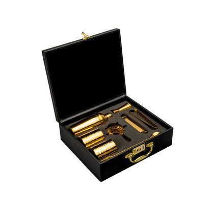 Abrazo Luxury 8-Piece PVD Gold Bartender Kit