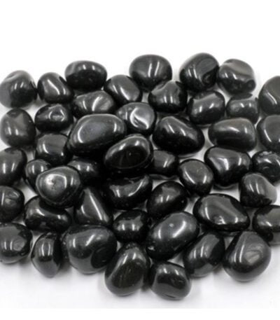 Black Polished Pebbles