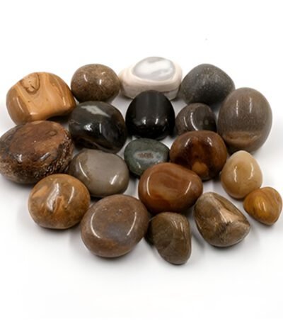 Yellow Polished Flat Pebbles – 40-80mm