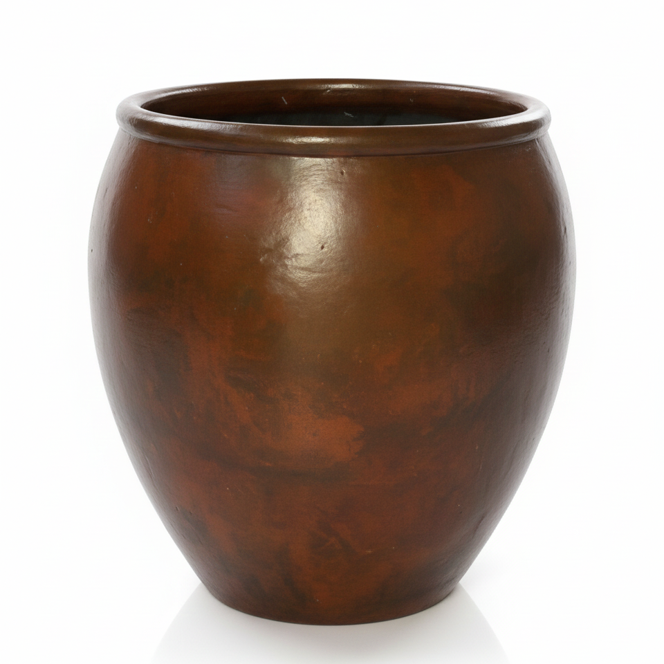 Elegant Bhalki Terracotta Planter – Handmade Earthy Brown Large Terracotta Planter 26″, 30″ & 36″