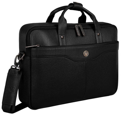 Wildhorn Premium Leather Laptop Messenger Bag | Executive Smart Office Satchel