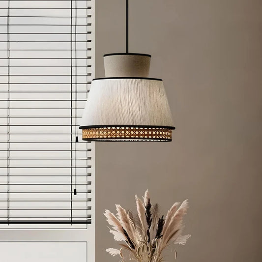 Blaze Rattan Cane Hanging Light