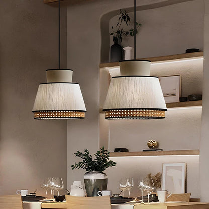 Blaze Rattan Cane Hanging Light