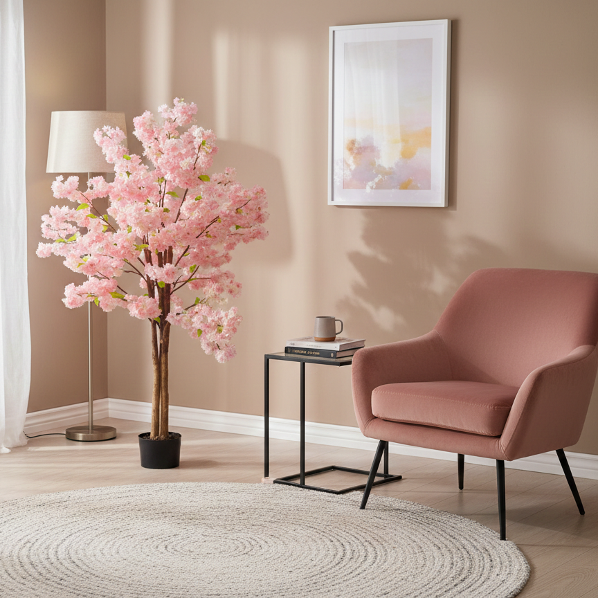 Premium Artificial Cherry Blossom Tree 59"