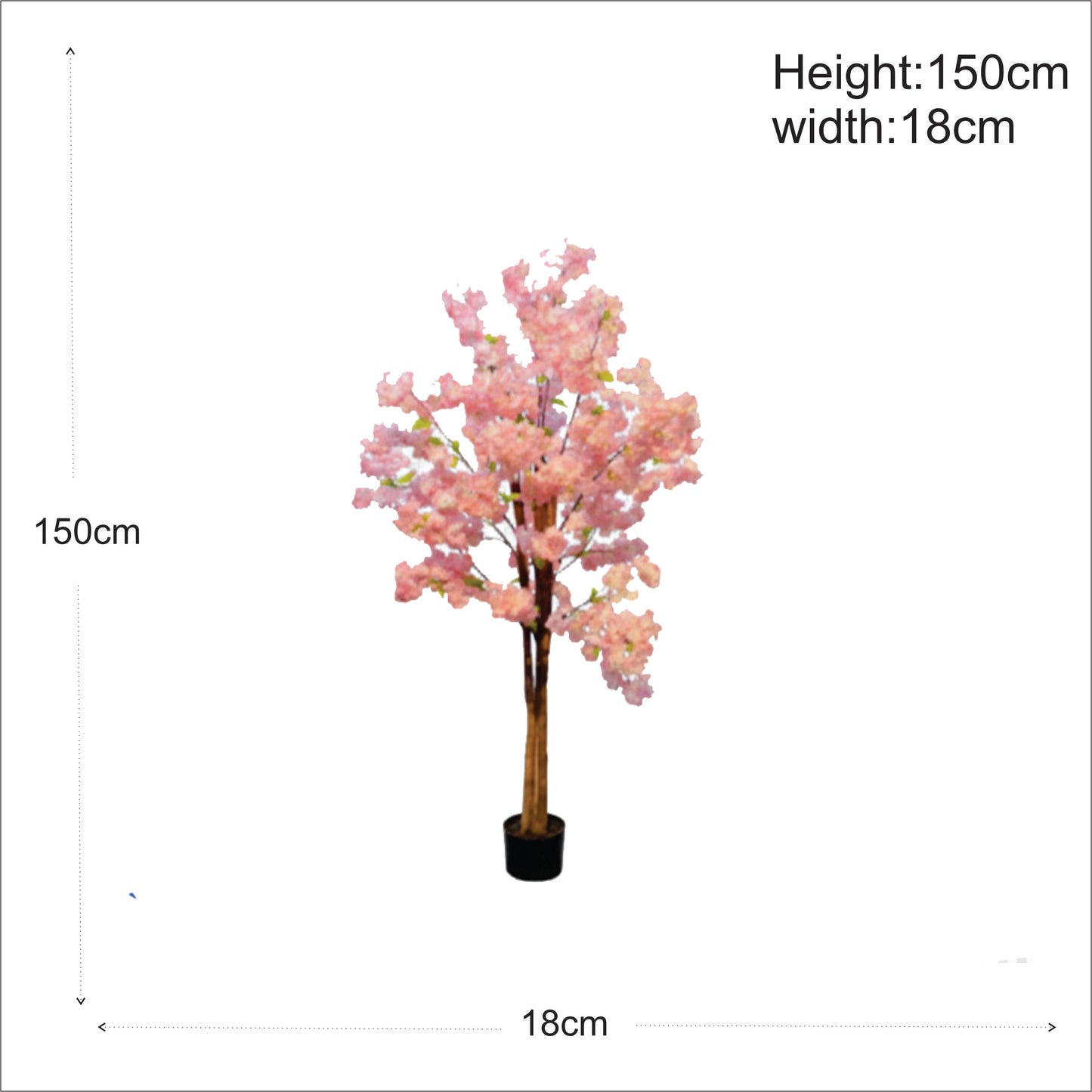 Premium Artificial Cherry Blossom Tree 59"