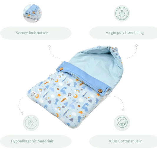 Sovana Multicolour Sleeping Essentials Set for Kids-Blue
