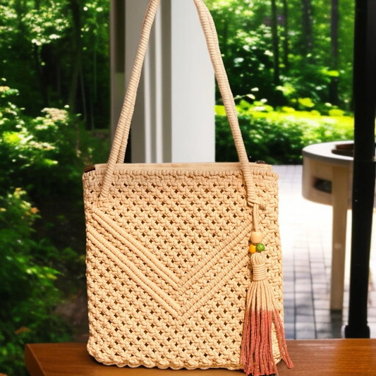 Boho Chic Macramé Handbag