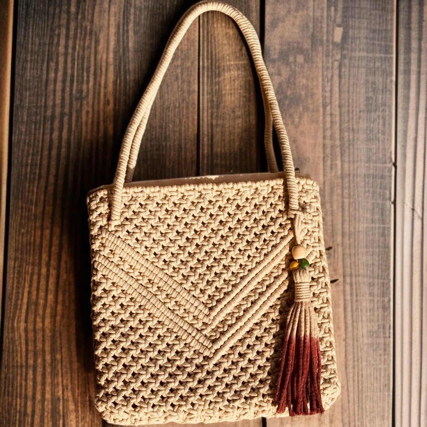 Boho Chic Macramé Handbag