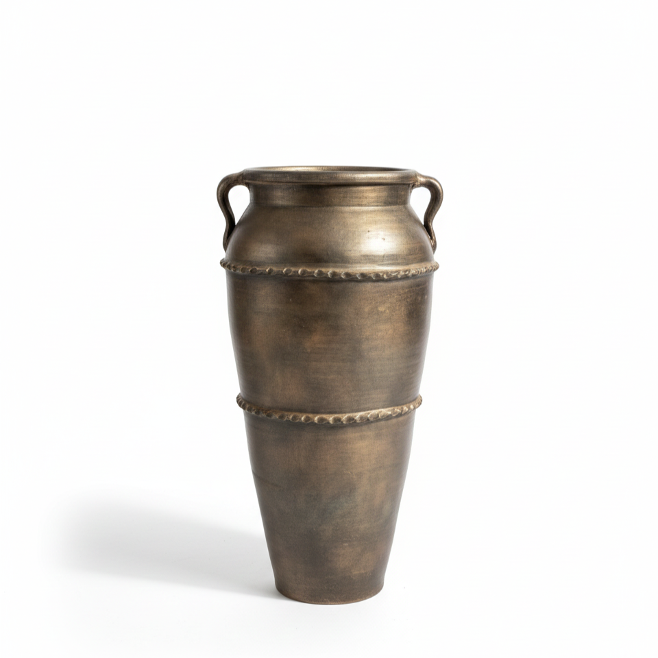 Glorious Buxor Terracotta Urn – Antique Handcrafted Statement Planter 26″, 30″ And 36″