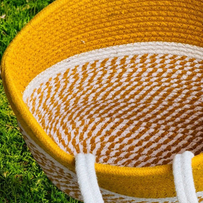 Lucky Women’s Handcrafted Cotton Rope Tote Bag – Double Handle Shoulder Bag for Office & College