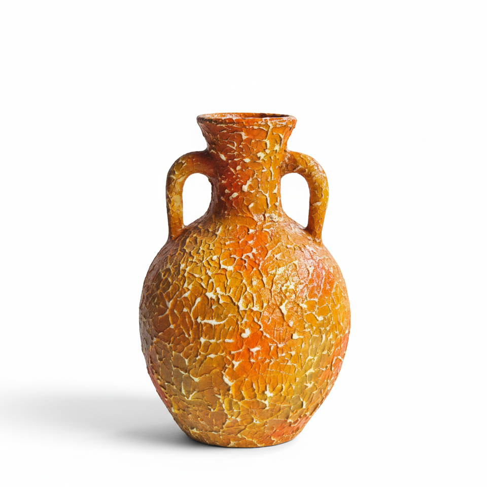 Charming Chanderi Terracotta Amphora Urn – Rustic Mediterranean Terracotta Planter 26″, 30″ & 36″