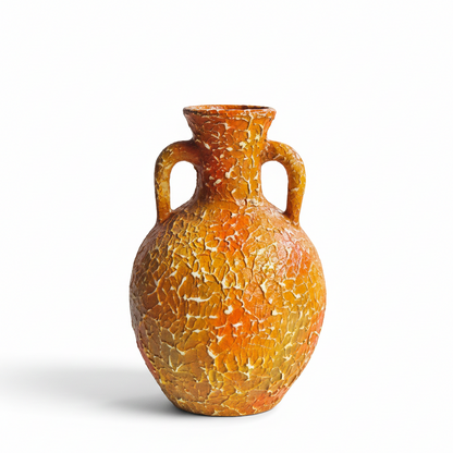 Charming Chanderi Terracotta Amphora Urn – Rustic Mediterranean Terracotta Planter 26″, 30″ & 36″