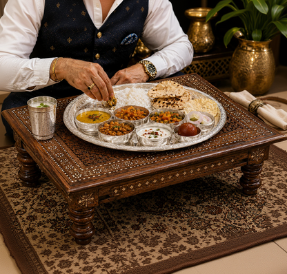 Handcrafted Genuine Sheesham Wood Chowki