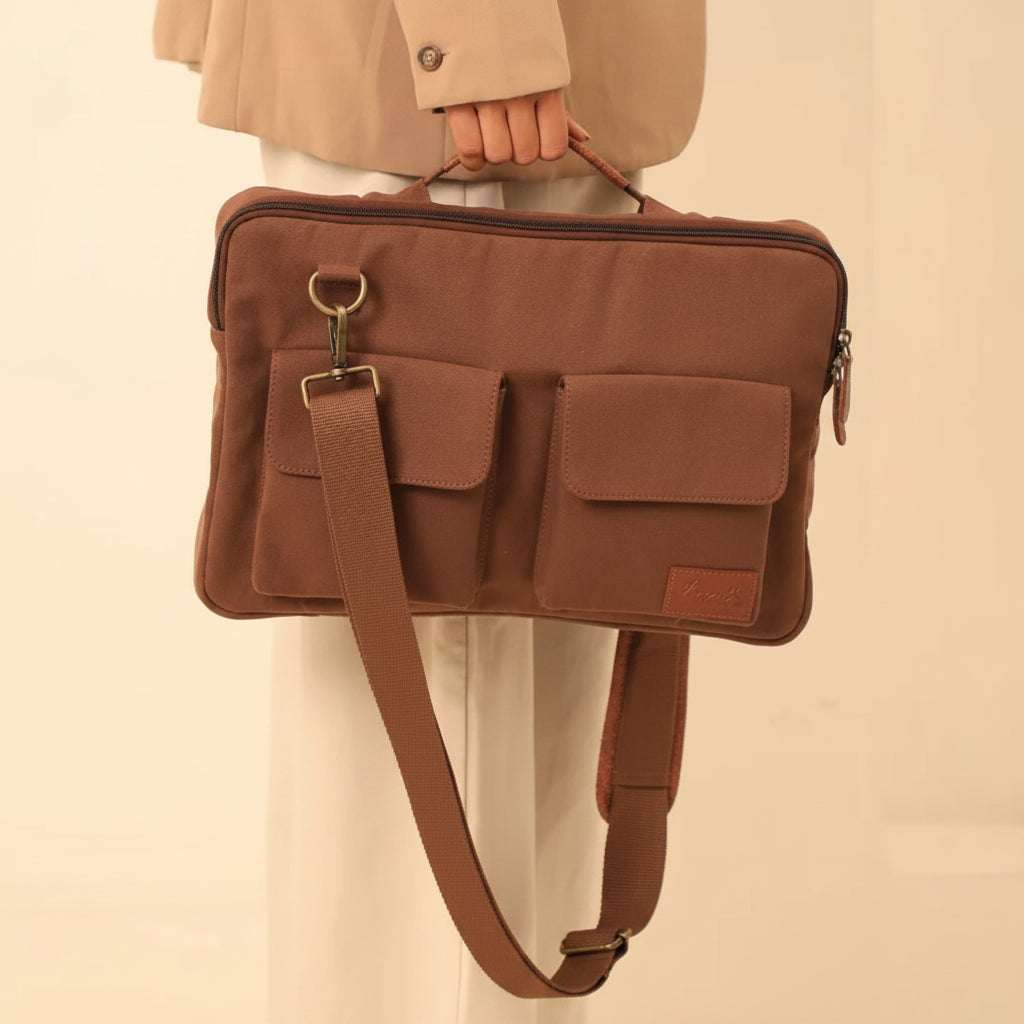 Cleveland Laptop Sleeve Bag for Men & Women Chocolate