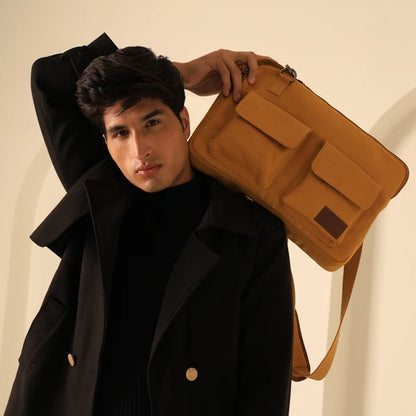 Cleveland Laptop Sleeve Bag for Men & Women Mustard